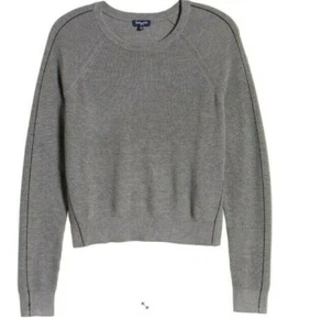 Herrlicher gerippter Pullover mit Streifen und Rundhalsausschnitt Damen RF9S140 grau Gr. L - Bild 1 von 8