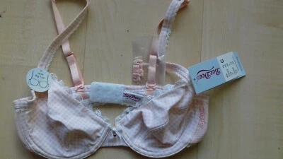 BeeDees BH Büsten-Brust-halter-Bra 75 C neu Etikett Tender Kiss 19 pink-weiß kar - Bild 1 von 2