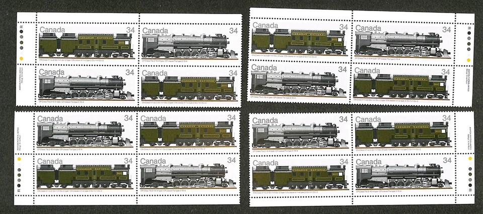 Canada - Scott #1118-1119 - 1986 - Canadian Locomotives - Complete Matched Set - Image 1 of 1