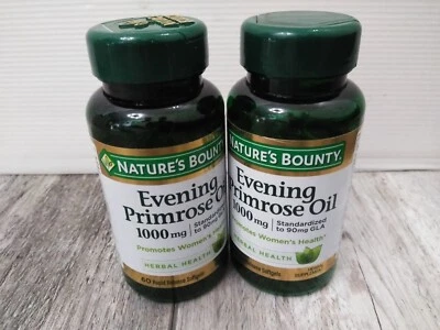 Suplemento de aceite de onagra Nature's Bounty - 60 cápsulas blandas (paquete de 2 paquetes) Foto 1 de 3