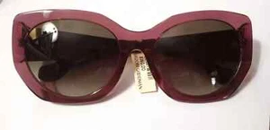 Balenciaga Oversize Sunglasses Dark Burgundy BA 17 81K - Photo 1/4