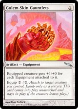 GOLEM-SKIN GAUNTLETS ~mtg NM Mirrodin Unc x1