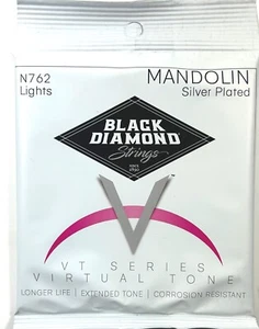 Black Diamond Mandolin Strings Silver Wound Loop End .0095-.035 - Picture 1 of 5