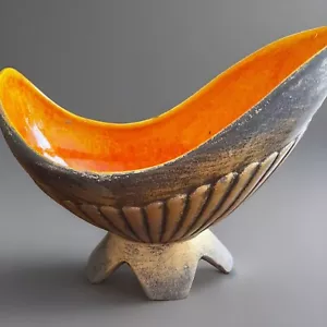 Maurice pottery of California decorative bowl MCM Vintage 10”x7” - Picture 1 of 5