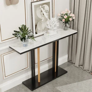 WISFOR Minimalist Console Table Natural Texture Slate Accent Table Home Funiture - Picture 1 of 16