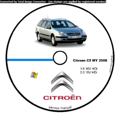 CITROEN C5 II 2008 WORKSHOP MANUAL SERVICE DVD CD MANUALE OFFICINA SOFTWARE - Immagine 1 di 4