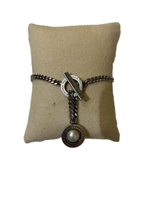 Franco Pianegonda Sterling Silber 925 und Perlen Armband Italien 18,1 Gramm Authen - Bild 1 von 4