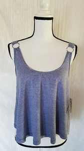 Free People Carly Metal Ring Tank in Brilliant Cobalt Size Small New - Picture 1 of 10