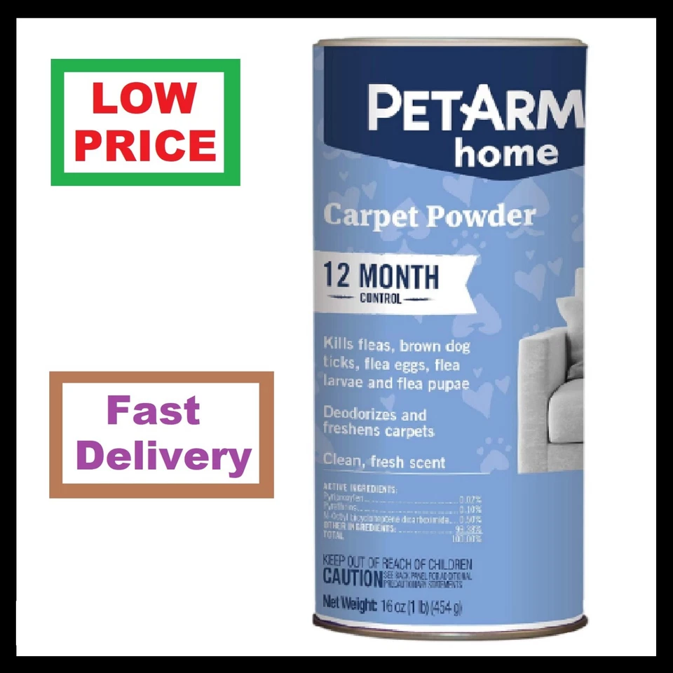 家用地毯粉适用于跳蚤和蜱虫,保护您的家免受跳蚤的侵害,除臭 — 第 1/4 张图片