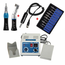 MICROMOTOR mit WINKELSTÜCK MIT HANDSTÜCK Zahnarzt Contra Straight + 10Bohrer YQ2