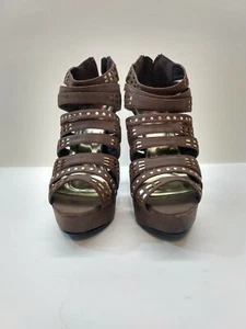 Red Circle Footwear Brown Heels Man made material Size 8 Shoes Women's - Picture 1 of 12