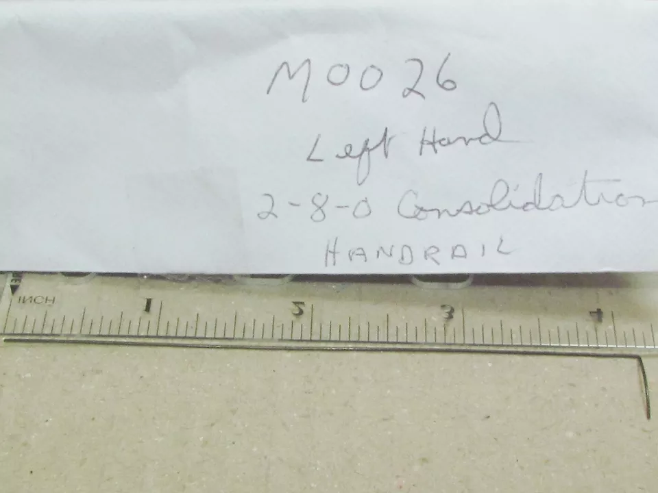 M0026 LEFT HAND BOILER HANDRAIL MANTUA/TYCO HO SCALE FACTORY ORIGINAL - Image 1 of 1