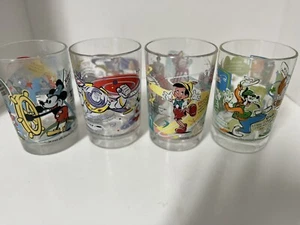 DISNEY/MCDONALDS 100th Anniversary Set of 4 Drinking Glasses Collectible Set VTG - Picture 1 of 17