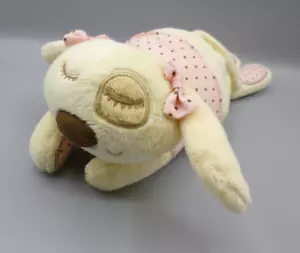 Mamas And Papas M&P Dreamy Sleepyheads Puppy Dog Pink Cream Plush Soft Toy 12" - Picture 1 of 4