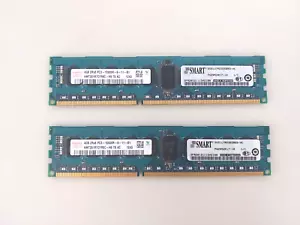 8GB (2X4GB) Hynix 2Rx8 PC3-10600R HMT351R7CFR8C-H9 Server Memory - Picture 1 of 3