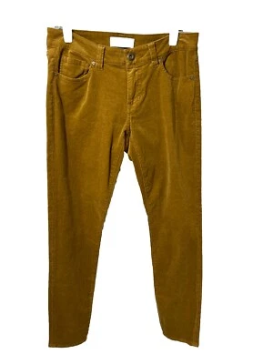 Pantalones ajustados de pana talla 6 CAbi 3197 Umber dorado mostaza Foto 1 de 4