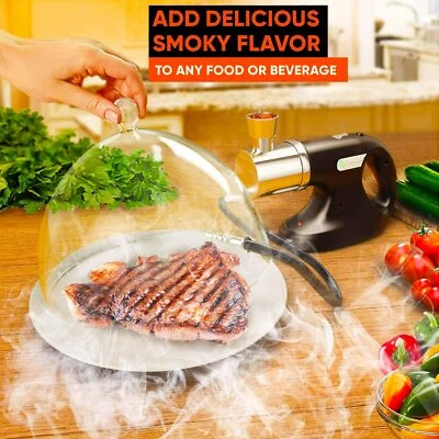 Pistola de fumar infusor de humo de cóctel con sellador al vacío regalo perfecto para calentar la casa Foto 1 de 4