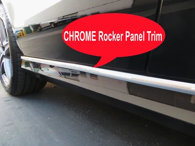 2012-2019 Alfa Romeo Chrome ROCKER PANEL Side Trim Molding Kit 2PC - Image 1 of 3