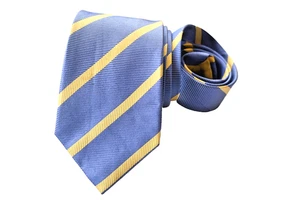 T.M. LEWIN MEN'S TIE BLUE/STRIPED WIDTH: 3.50" LENGTH: 59" - Picture 1 of 3