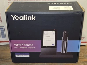 New & Seaped! Yealink WH67 Teams DECT Wireless Headset 1308040 - NIB! - Zdjęcie 1 z 6