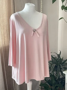 New Essence, Women Blouse Size 24, 97% Viscose, Elegant, Pink Color - Picture 1 of 9