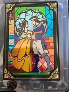 Disney Die Schöne und das Biest Buntglas Look Titelseite Journal Neu mit Etikett - Bild 1 von 11