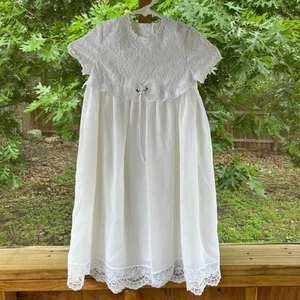 Jessica McClintock Vintage Girl's White Formal Dress Size 6 - Picture 1 of 10