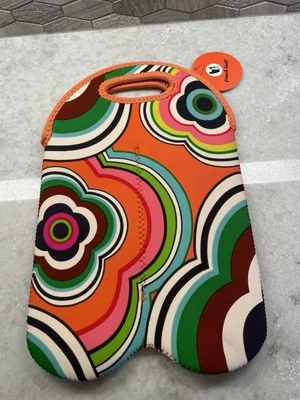 New with tags! BUILT + French Bull Neoprene Floral two bottle tote - Image 1 of 4