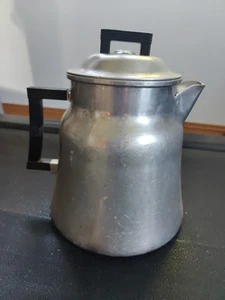 Vtg. Wear Ever Large 12 Cup aluminum coffee pot #3016 Great for Camping Or Home - Picture 1 of 7