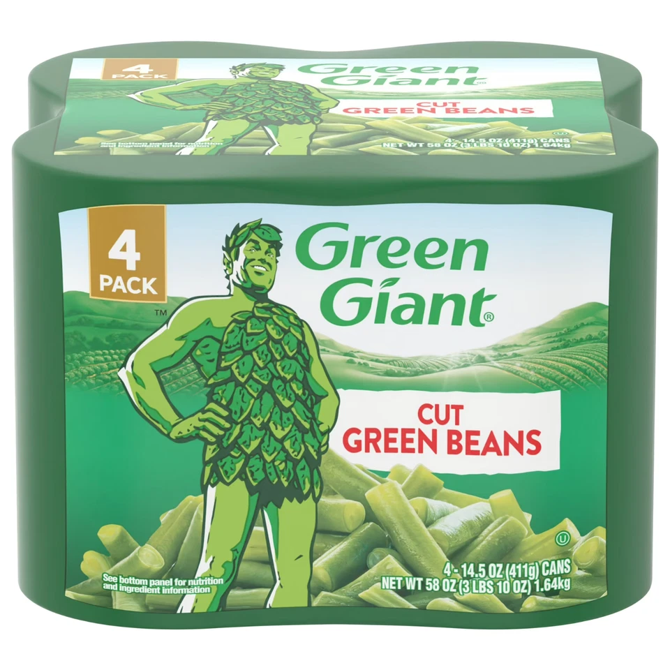 Green Giant Cut Green Beans, Shelf Stable, 4 Pack, 14.5 oz - Image 1 of 4