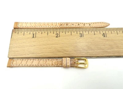 NOS Speidel 8mm/R Tan Genuine Gaucho Leather Watch Band Strap (B293) - Image 1 of 3