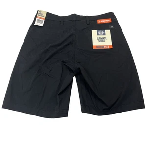 Dockers elegante Shorts Herren Chino Größe 30 ultimative kurze flexible Taille schwarz neu - Bild 1 von 16
