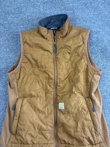 Carhartt Weste Damen mittelbraun robust flexibel isoliert gesteppt Mock Neck 105684 - Bild 1 von 6