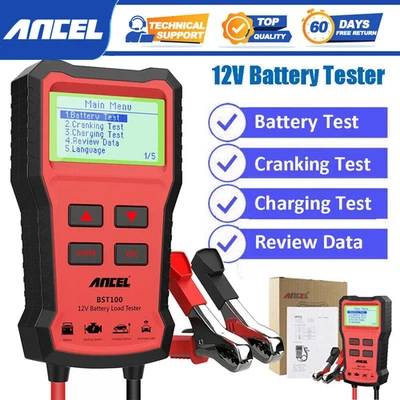 ANCEL BST100 12V Auto Battery Load Tester Analyzer Cranking Charging Test Tool - Image 1 of 4