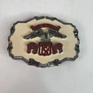 Harley Davidson Flying Eagle Belt Buckle MADE IN USA EST. 1903 Enamel 901 - Picture 1 of 4