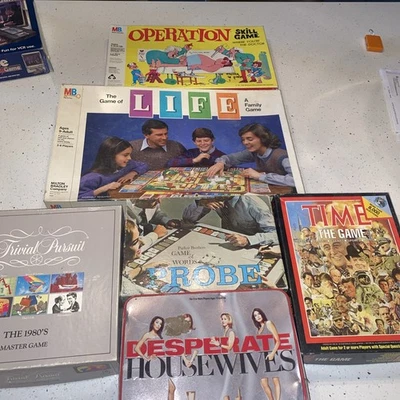 Lot Of Vintage 6 Board Games Operation Life Probe Time Desperate Housewives - Image 1 of 4