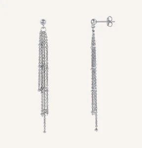 PENDIENTES VIDAL & VIDAL LARGOS CADENAS. COLECCIÓN BÁSICOS TORRE (Q3643) - Picture 1 of 1