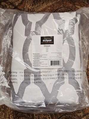 Eclipse Dixon Thermal Insulated Single Panel - Rod Pocket Curtains Gray 52 X 95 - Image 1 of 3