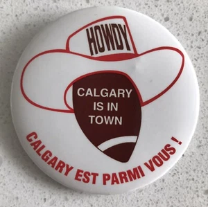 Pinback Button 2001 Grey Cup Week-end Montreal - Calgary vs Winnipeg**NM - Bild 1 von 2