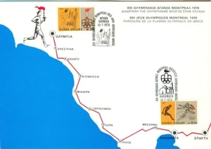 Greece Olympic Games Montreal 1976 Booklet with Torchrun through Greece - Picture 1 of 4