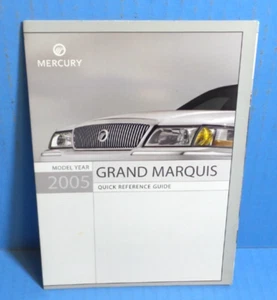 05 2005 Mercury Grand Marquis owners manual quick reference guide - Picture 1 of 1