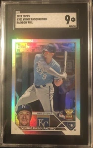 Vinnie Pasquantino 2023 Topps Series 1 Rainbow Foil #302 RC SGC 9 KC Royals - Picture 1 of 2