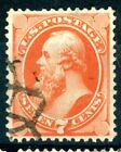 USA 160 7c ORANGE USED vf++  CAT $90   APPARENT NEW YORK FOREIGN MAIL CANCEL
