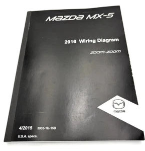 2016 Mazda MX-5 Miata Convertible Electrical Wiring Diagrams Manual Sport Club - Picture 1 of 5
