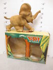 REMPEL années 1950 jouet de compression en caoutchouc dessin animé TUSKY ELEPHANT boîte Akron OH