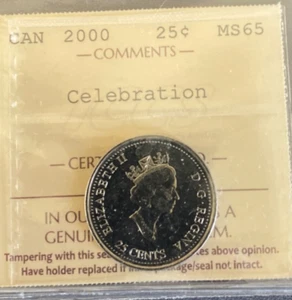 Canada - 25 Cents - 2000 - Celebration - ICCS Certified - MS-65 - Picture 1 of 3