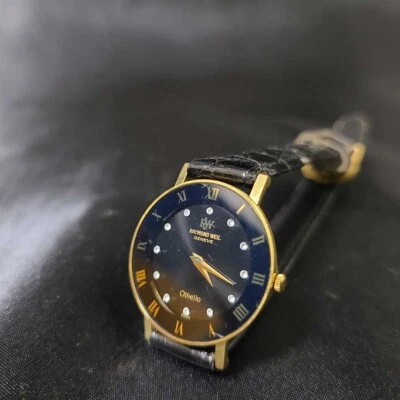 Reloj de cuarzo suizo Raymond Weil 144 Othello enchapado en diamantes y oro de 18 quilates para dama Foto 1 de 4