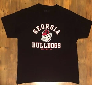 UGA GEORGIA BULLGOGS - T-SHIRT - BLACK - LARGE - Picture 1 of 2
