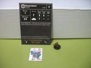 =Axis & Allies Miniatures COUNTEROFFENSIVE Slovakian Infantry with card 49/50= - Picture 1 of 1