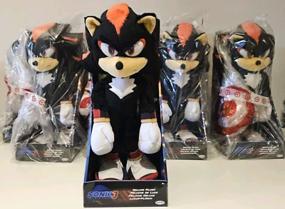 SHADOW DELUXE 13" polegadas PLUSH! Sonic The Hedgehog 3 Filme NOVO! Jakks Pacific 2024 - Imagem 1 de 4